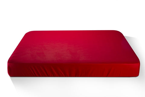 Чаршаф с ластик памучен сатен Cotton Red