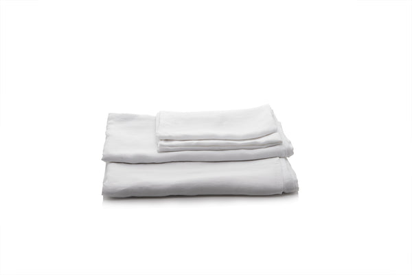 Чаршаф от лен Linen White