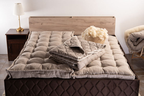 Олекотена завивка The Woolland Cuddle Nature Linen Dual