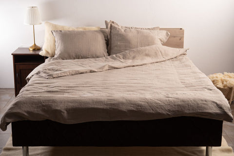 Спален комплект от лен Linen White
